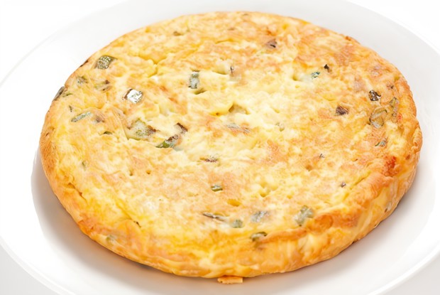 Тортилья с цукини и голубым сыром