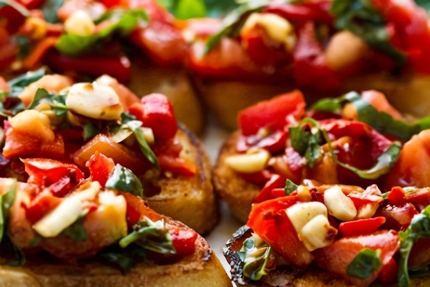 Торжественно-красная брускетта