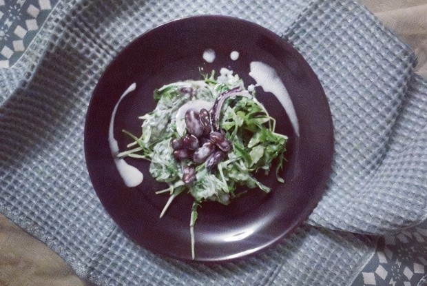 Тосканский салат с красной фасолью