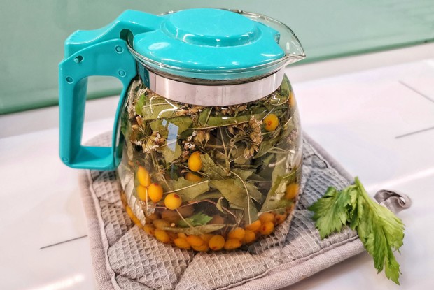 Травяной отвар для желудка