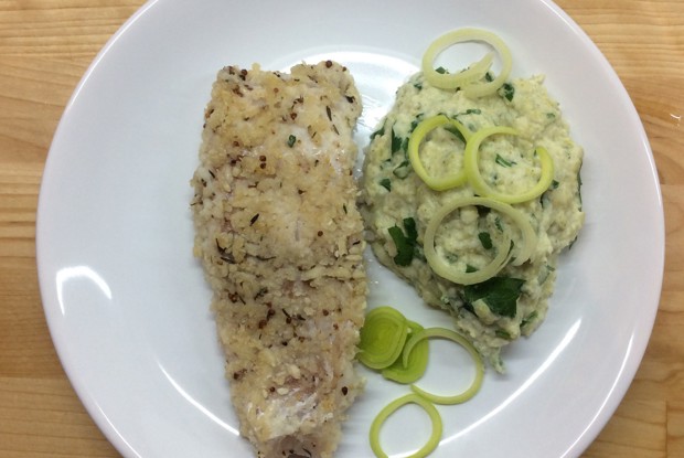 Треска в горчично-уксусном соусе