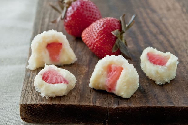 Трюфели из йогурта и белого шоколада