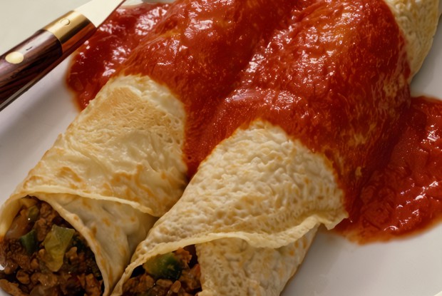 Трубочки с мясом и сыром