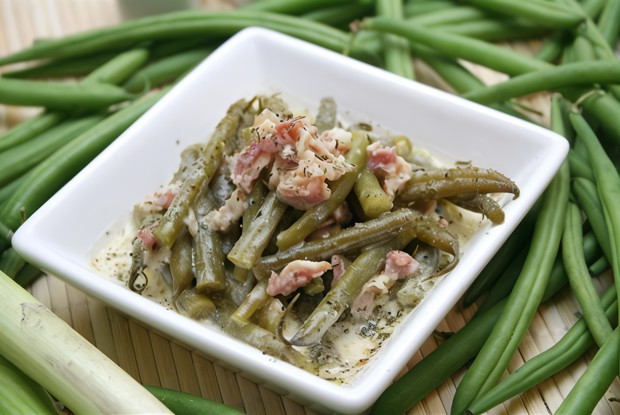 Тушеные овощи с испанской ветчиной