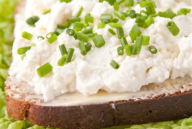 Творог со свежей зеленью