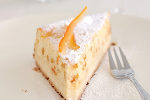 Творожная запеканка с фруктами