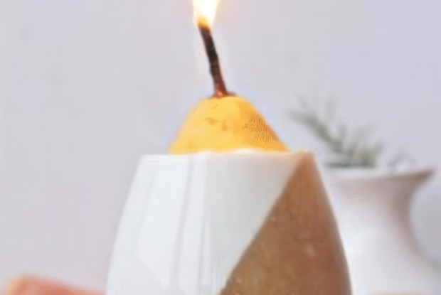 Творожная панна-котта с грушевым желе