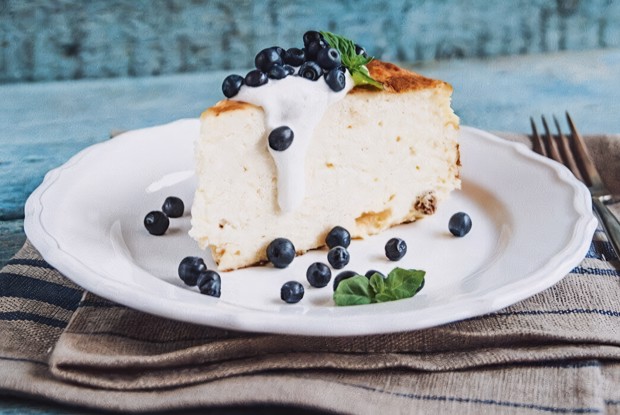 Творожная запеканка с мукой из полбы