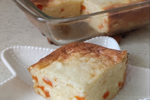 Творожная запеканка с тыквой