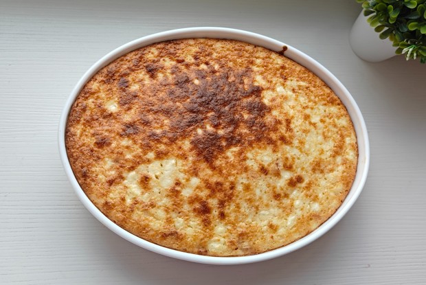 Творожная запеканка с яблоком