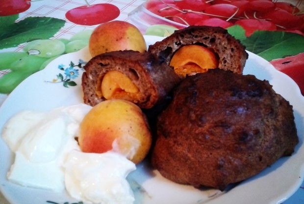 Творожные булочки с абрикосами