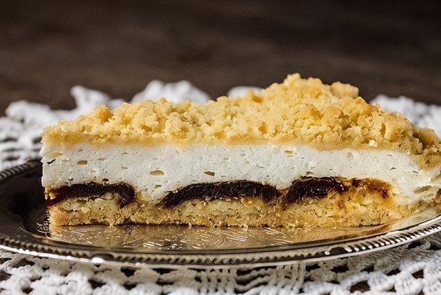 Творожный пирог с финиками