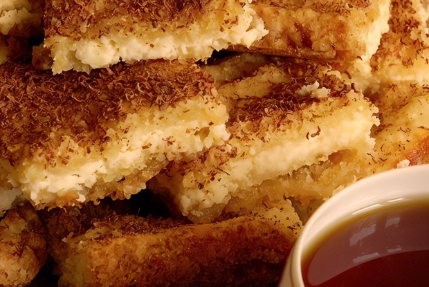 Творожный пирог с песочной крошкой