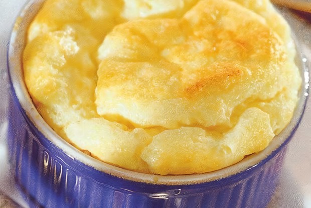 Творожно-фруктовое суфле с бананами