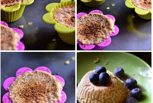 Творожно-яблочное суфле на основе из печенья