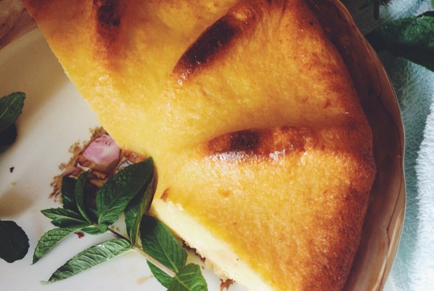 Творожно-манная запеканка с золотистой корочкой