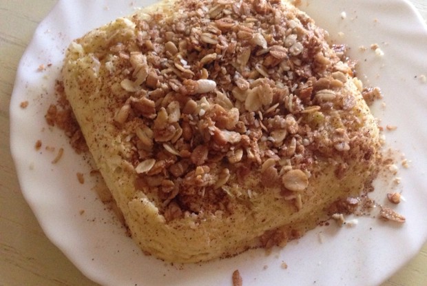 Творожно-яблочное суфле с корицей и медом