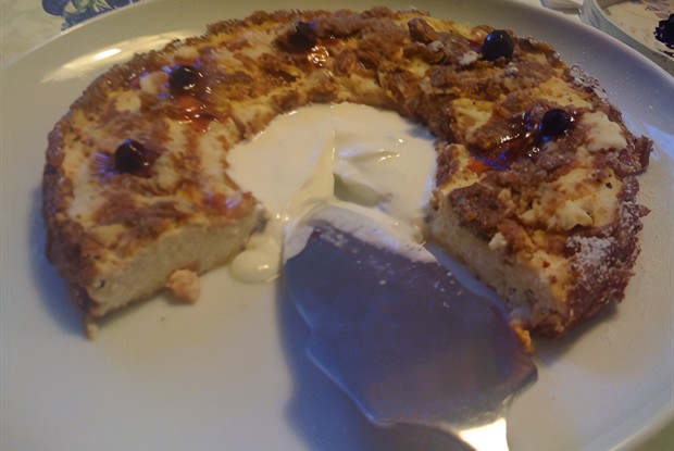 Творожное кольцо с курагой