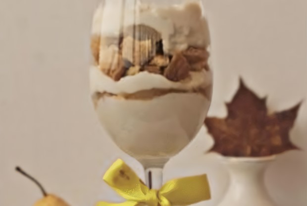 Творожный трайфл с грушей