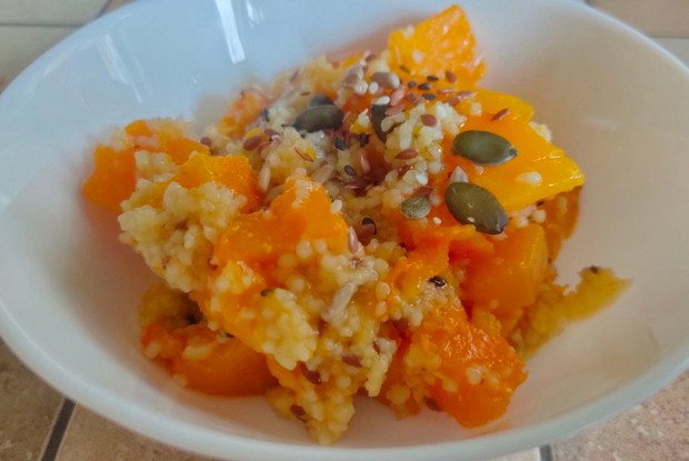Тыква, жаренная с кускусом