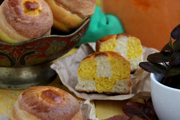 Тыквенно-сырные булочки