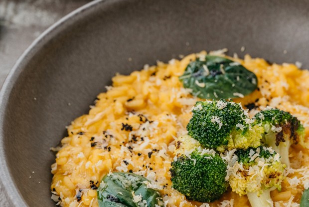 Тыквенное ризотто с брокколи