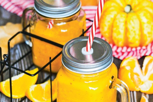 Тыквенное смузи с апельсином