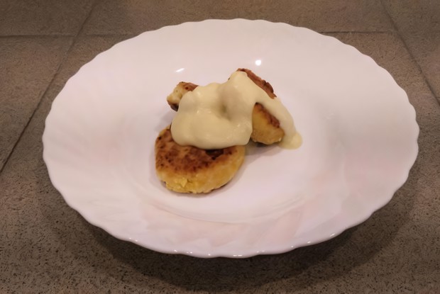 Тыквенные сырники в сырном соусе