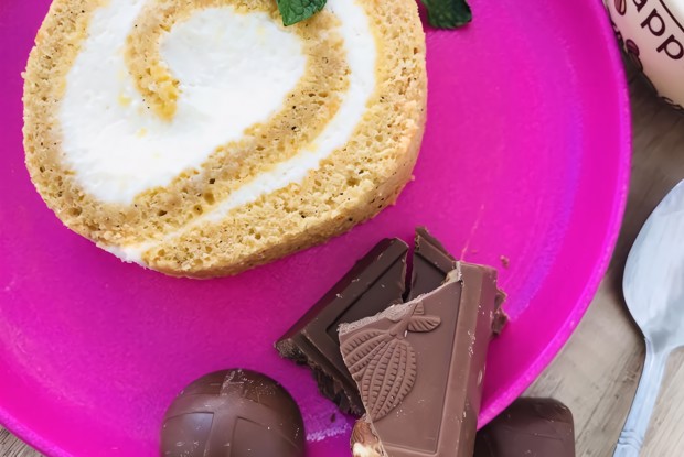 Тыквенный рулет со сливочным сыром