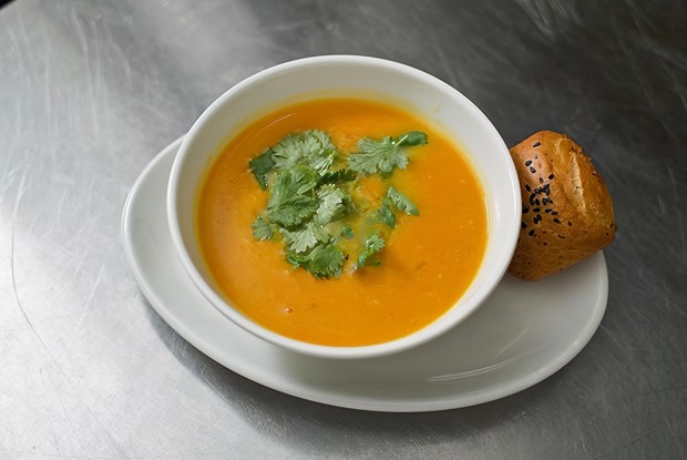 Тыквенный суп с имбирем
