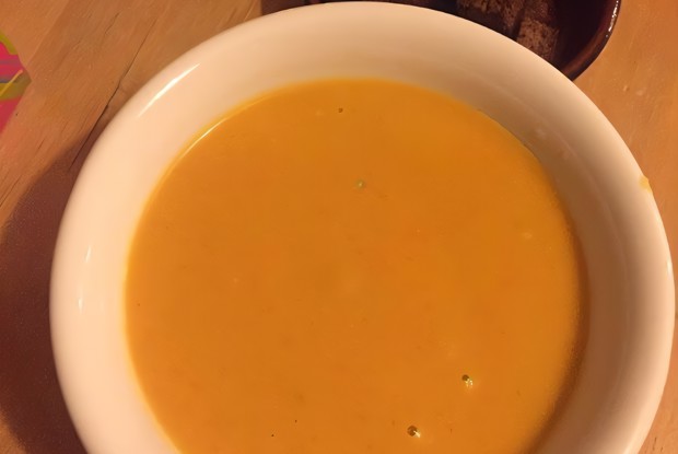 Тыквенный суп с кокосовым молоком и имбирем