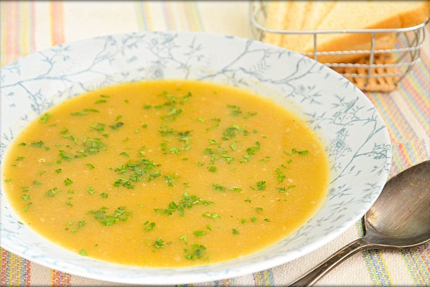 Тыквенный суп с мясом