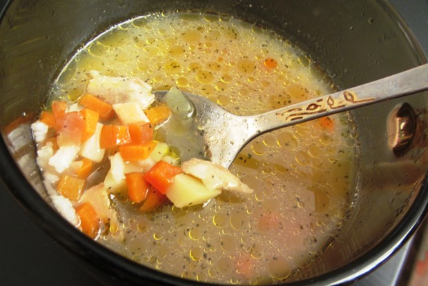 Уха из форели по-питерски