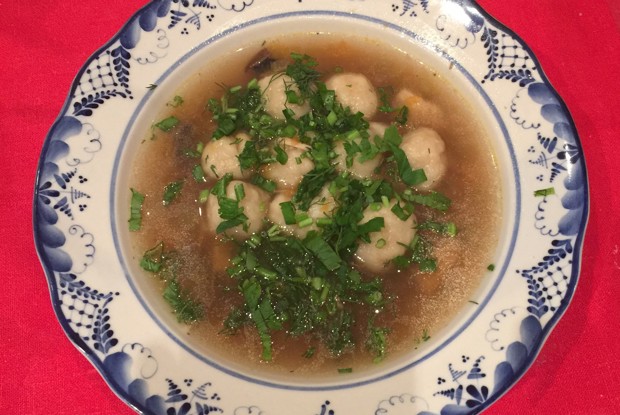 Украинский суп с галушками (диета № 9)
