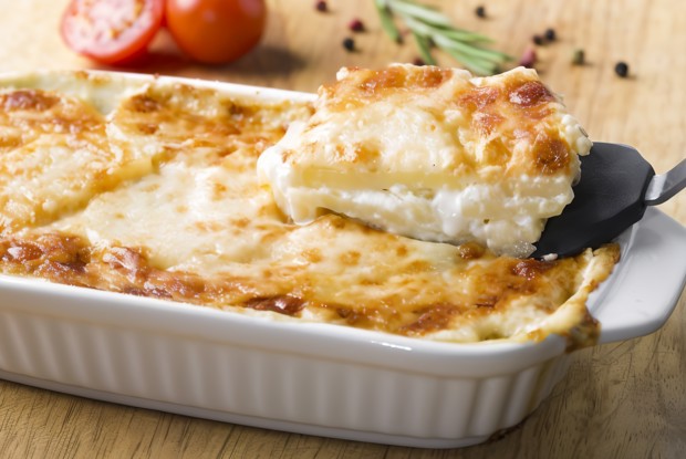 Упрощенный картофель дофине с луком-шалот