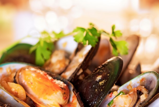 Устрицы под уксусом чили