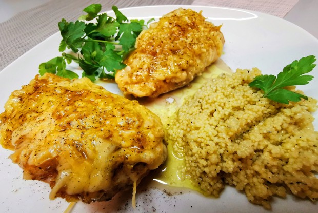 Утиная грудка, запеченная с сыром