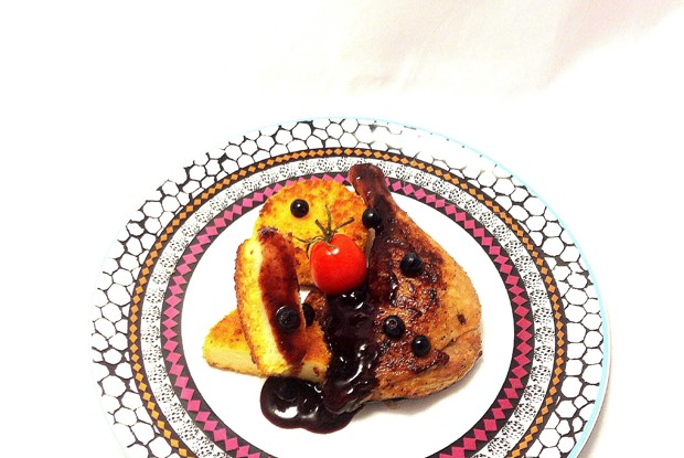 Утиная ножка с картофельными крокетами