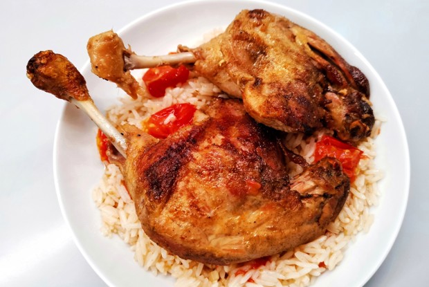 Утка с рисом