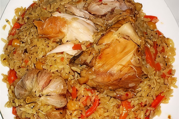 Узбекский плов с курицей