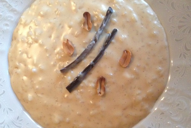 Ванильное ризотто с арахисом