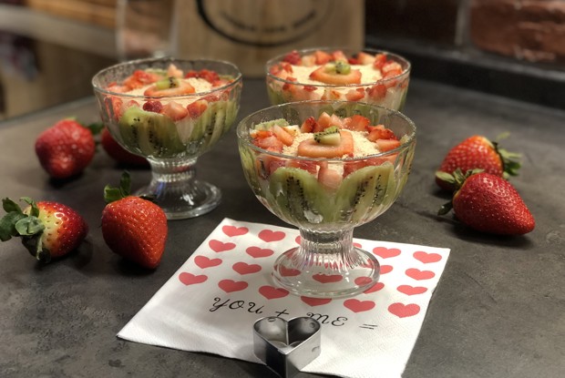 Ванильный крем-десерт с секретом.