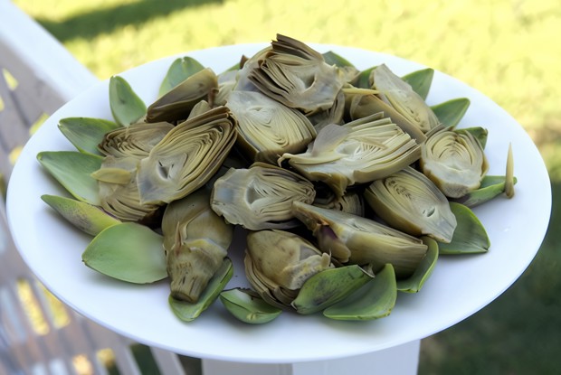 Вареные артишоки