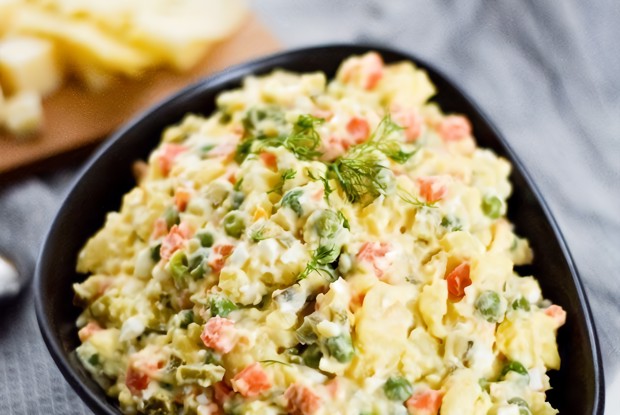 Веганский оливье