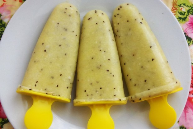 Веганское мороженое с киви