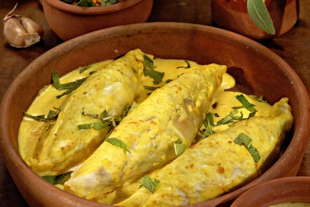 Вегетарианские голубцы с карри