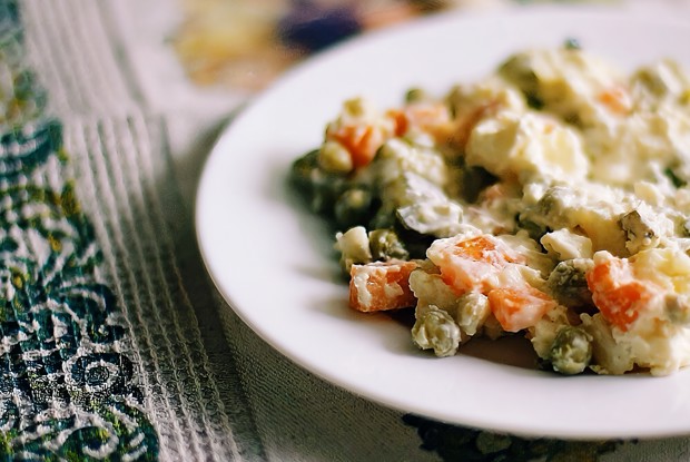 Вегетарианский оливье