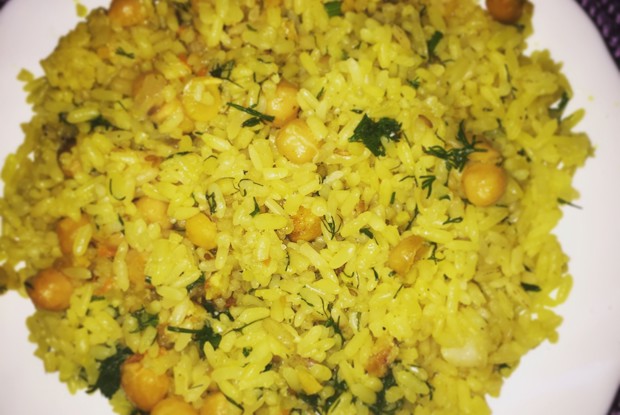 Вегетарианский плов с нутом