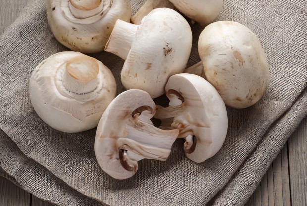 Вегетарианский крем-суп из шампиньонов с мятой