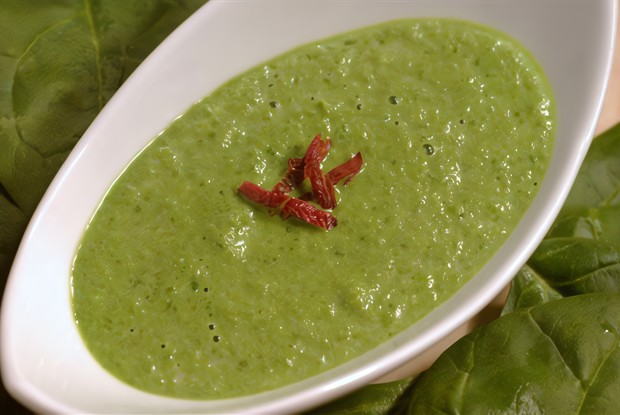 Венгерский суп из шпината